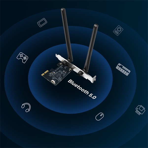 MERCUSYS Wireless Adapter PCI-Express 5.0 Dual Band AC1200 Bluetooth, MA30E (MA30E)