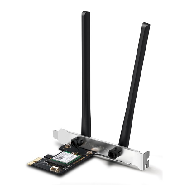 MERCUSYS Wireless Adapter PCI-Express 5.2 Dual Band AX3000 Wifi 6 Bluetooth, MA80XE (MA80XE)