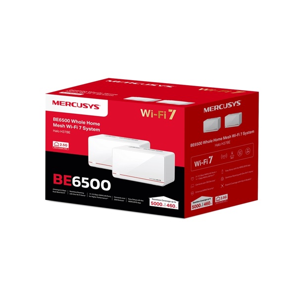 MERCUSYS Wireless Mesh Networking system BE6500 HALO H37BE(2-PACK) (HALO H37BE(2-PACK))