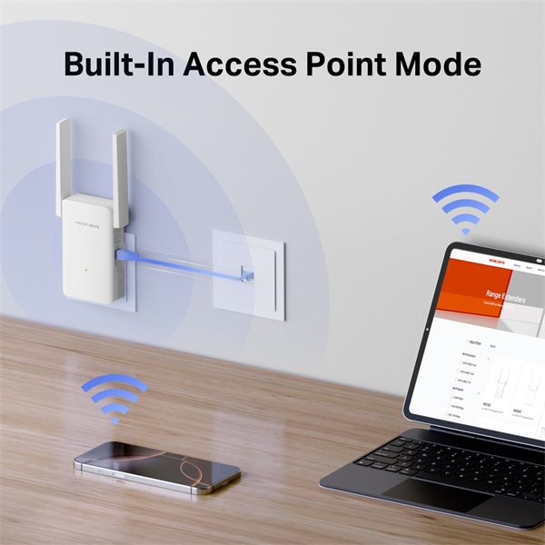 MERCUSYS Wireless Range Extender Dual Band AX3000, ME80X (ME80X)