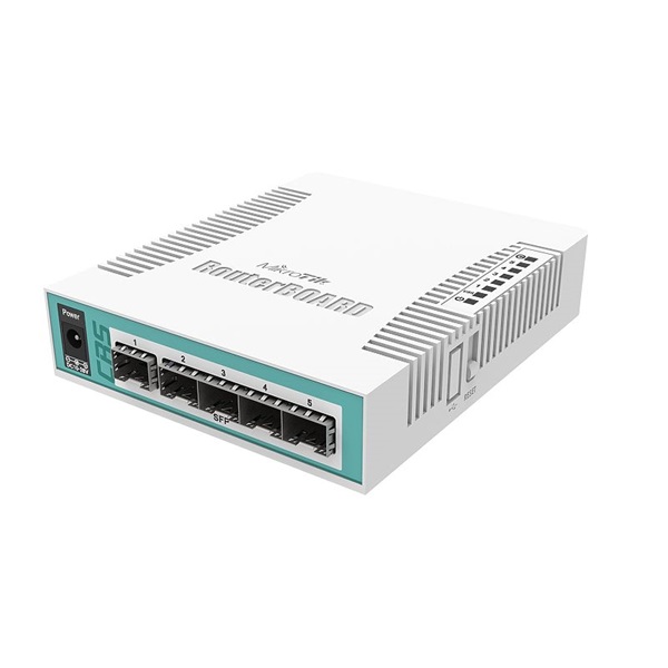 MIKROTIK Switch/Router 1x1000Mbps Combo + 5x1000Mbps SFP, Asztali, CRS106-1C-5S (CRS106-1C-5S)