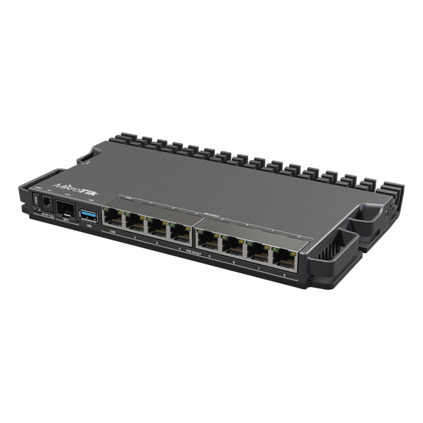 MIKROTIK Vezetékes Router 7x1000Mbps + 1x2500Mbps + 1xSFP+, Beltéri, RB5009UPR+S+IN (RB5009UPR+S+IN)