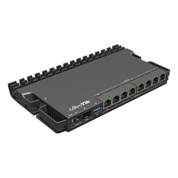 MIKROTIK Vezetékes Router 7x1000Mbps + 1x2500Mbps + 1xSFP+, Beltéri, RB5009UPR+S+IN (RB5009UPR+S+IN)