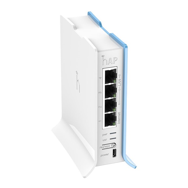MIKROTIK Wireless Router hAP lite TC 4x100Mbps, Wi-Fi 4, Asztali, RB941-2ND-TC (RB941-2ND-TC)