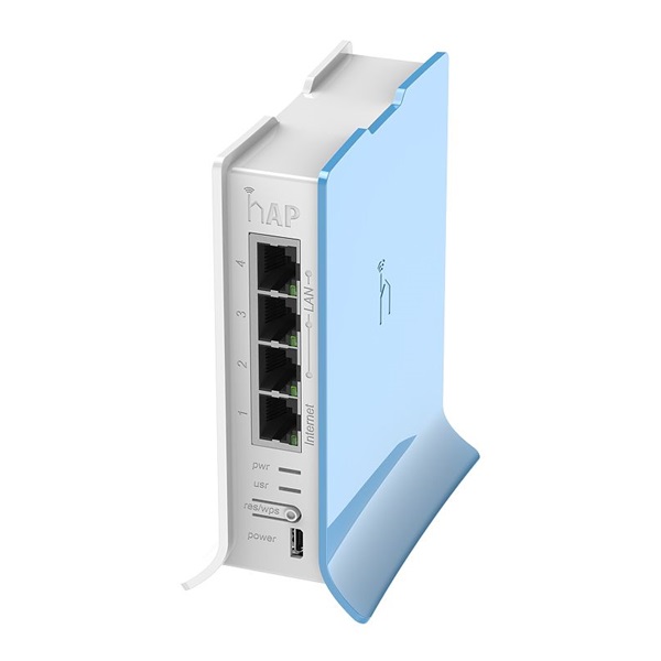 MIKROTIK Wireless Router hAP lite TC 4x100Mbps, Wi-Fi 4, Asztali, RB941-2ND-TC (RB941-2ND-TC)