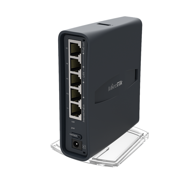 MIKROTIK Wireless Router hAP ac lite TC 5x100Mbps, Wi-Fi 5, Asztali, RB952UI-5AC2ND-TC (RB952UI-5AC2ND-TC)