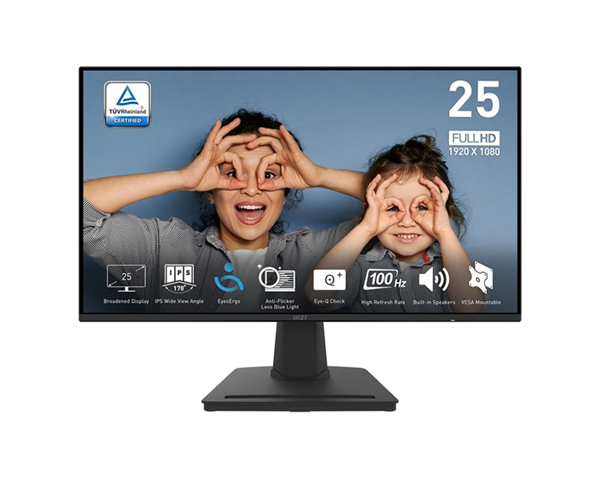 MSI 24,5   PRO MP252 1920x1080 DP/HDMI fekete monitor