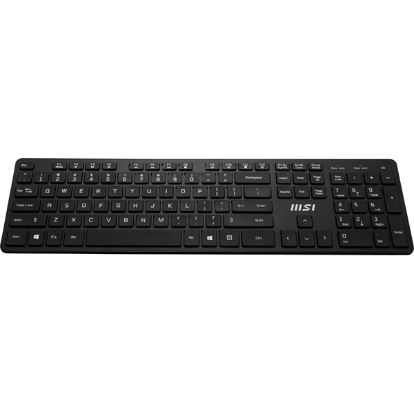 MSI ACCY Bill, RF1430  Vezetéknélküli billenytűzet + MA04W  Vezetéknélküli egér, Fekete (OS1-AE01024-000)