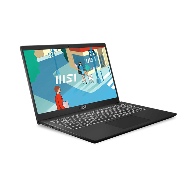 MSI Business NB Modern 15 B13M-1030, 15.6" FHD, i3-1315U, 8GB, 512GB M.2, INT, NoOS, Fekete (9S7-15H112-1030)