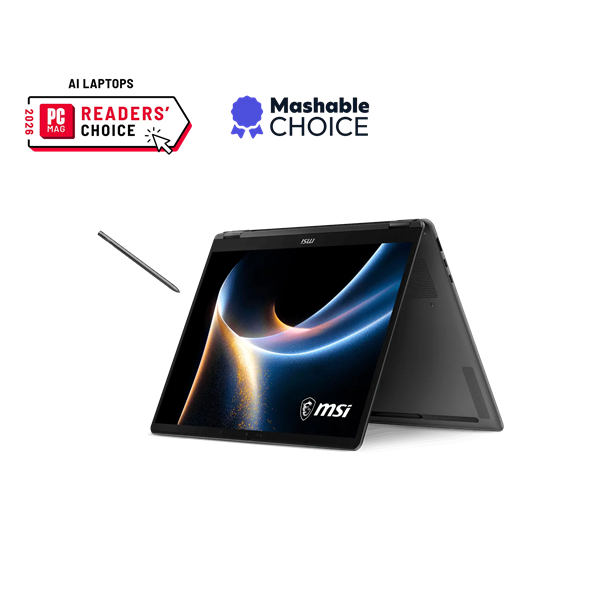 MSI Business NB Prestige 14 Flip AI+ D3MTG-232, 14" FHD+ OLED, Ultra 9 386H, 32GB, 2TB, W11H, Platinum Grey NoADP (9S7-14T233-232)