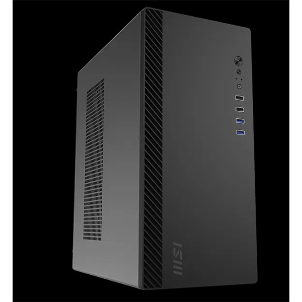 MSI Ház Micro ATX PRO SHIELD M100P, Tápegység nélkül, fekete (PRO SHIELD M100P)
