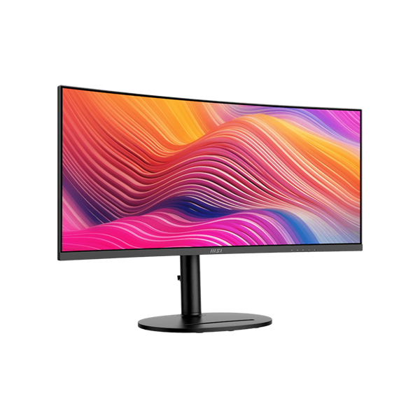 MSI Monitor Business Modern MD342CQP Ívelt 34" QHD, 3440x1440, 100Hz VA 21:9, 3000:1 CR, 300cd/m2, 4 ms, HDMI, DP, Black (9S6-3PC59H-042)