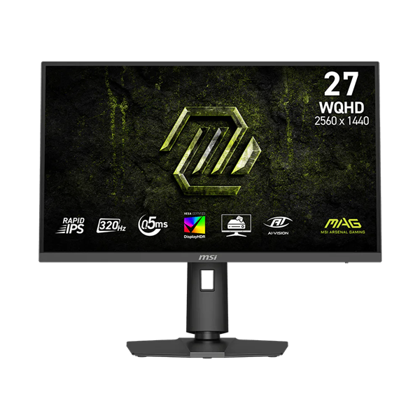MSI Monitor GAMING MAG 274QPF X32 RapidIPS 27" WQHD 2560x1440, 1000:1 CR, 400cd/m2, 0,5ms, 320Hz, DP, 2x HDMI (9S6-3CE49H-077)