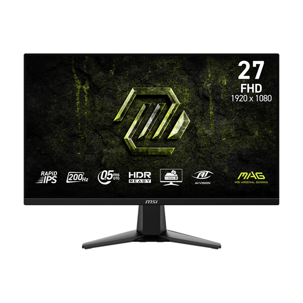 MSI Monitor GAMING MAG 275F E20 27" FHD 1920x1080, Rapid IPS 200Hz, 16:9, 1000:1, 0,5ms, 2x HDMI, DP, Black (9S6-3CE21M-046)