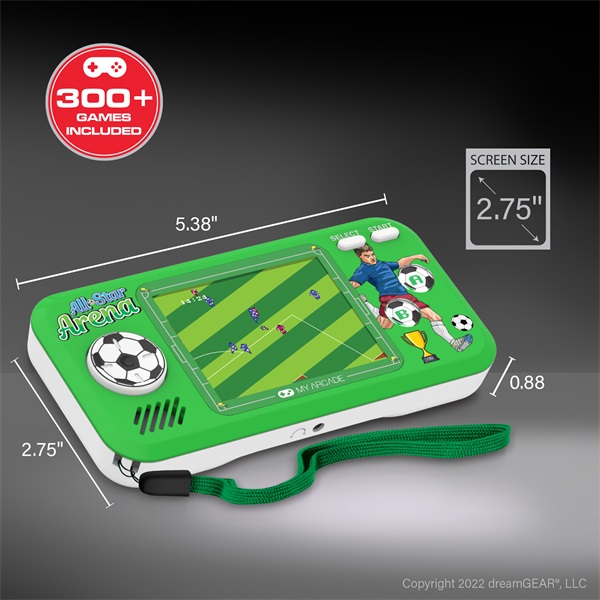 MY ARCADE Játékkonzol All-Star Arena 300+ Pocket Player Hordozható, DGUNL-4128 (DGUNL-4128)