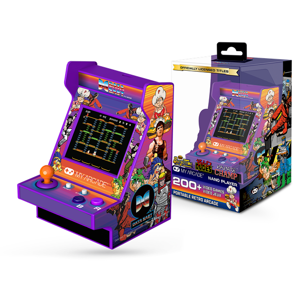 MY ARCADE Játékkonzol Data East 200+ Nano Player Retro Arcade 4.5"Hordozható, DUGNL-4121 (DGUNL-4121)
