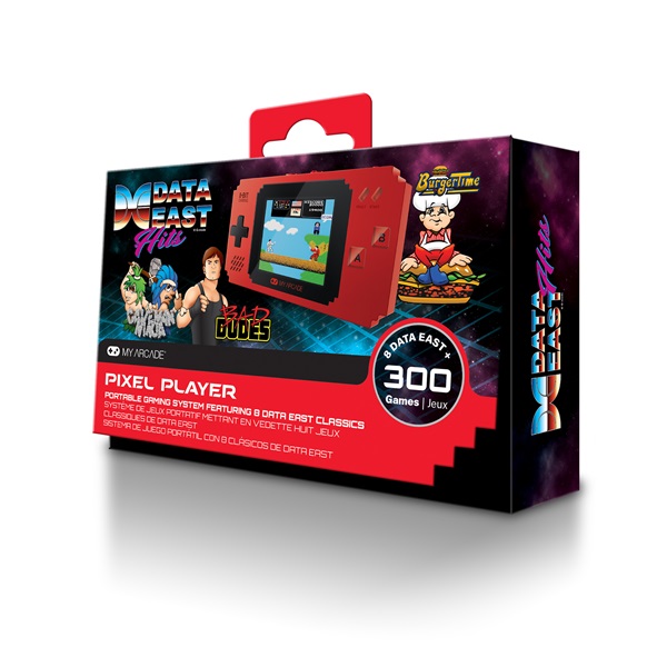 MY ARCADE Játékkonzol Data East 300+ Pixel Player Hordozható, DGUNL-3202 (DGUNL-3202)
