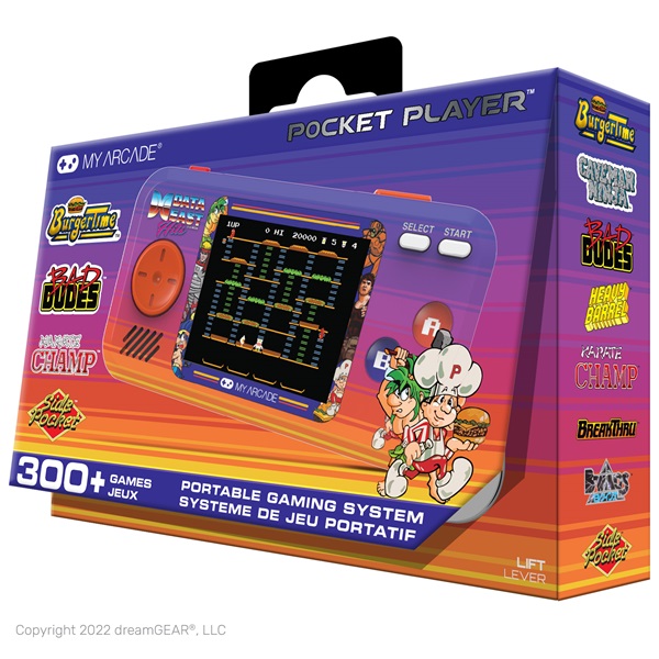 MY ARCADE Játékkonzol Data East 300+ Pocket Player Hordozható, DGUNL-4127 (DGUNL-4127)