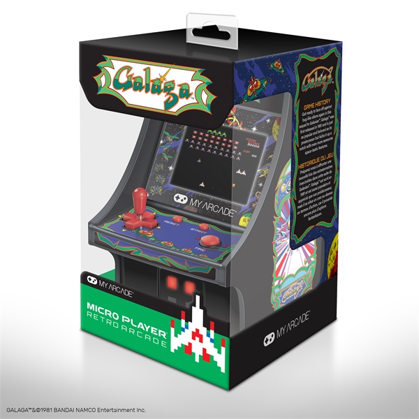 MY ARCADE Játékkonzol Galaga Micro Player Retro Arcade 6.75" Hordozható, DGUNL-3222 (DGUNL-3222)