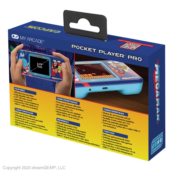MY ARCADE Játékkonzol Mega Man Pocket Player Pro Hordozható, DGUNL-4191 (DGUNL-4191)