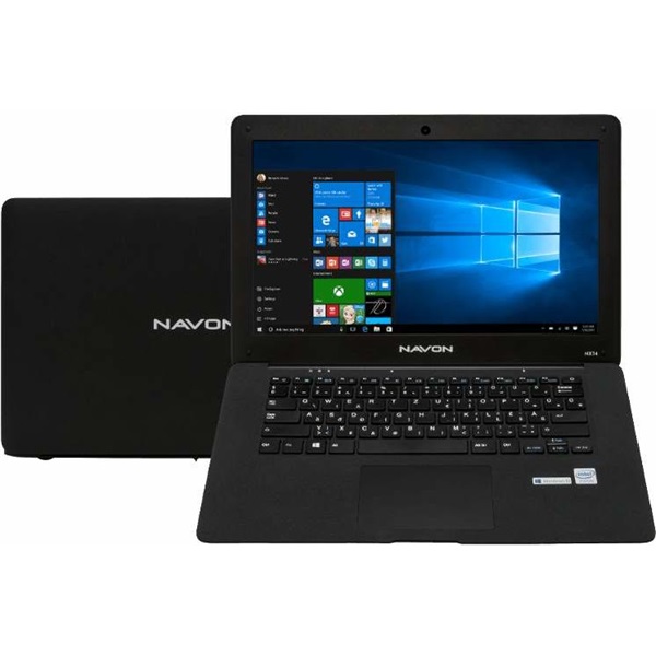 NAVON NEX 1401, 14" FHD, Intel Celeron N3350, 4GB, 64GB SSD, Win10, fekete (NEX1401)