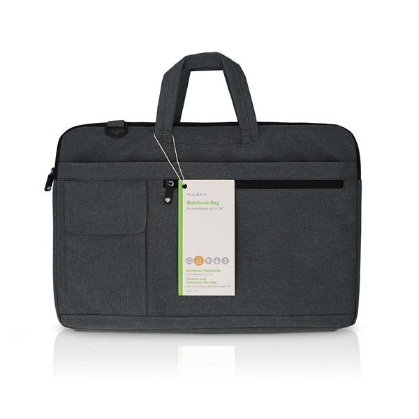 Nedis NBBG17150BK notebook / laptop táska 17 - 18" | Hordóöv | 8 rekesz | 30 mm | 320 mm | 460 mm (NBBG17150BK)