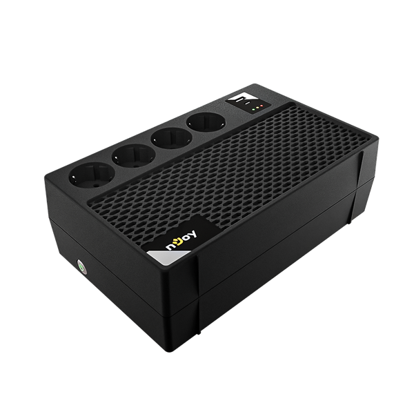 NJOY Szünetmentes RENTON 650 PLUS, 650VA, 360W, Line-interactive 4x Schuko (UPCSBLS665TRPCG01B)