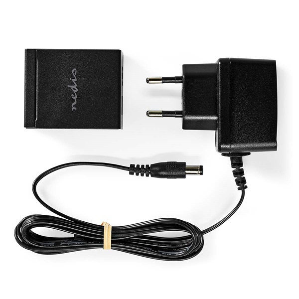 Nedis ASWI2512BK digitális audio kapcsoló 2x Toslink (ASWI2512BK)