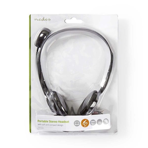 Nedis CHST100BK headset, 2x 3,5 mm jack (CHST100BK)
