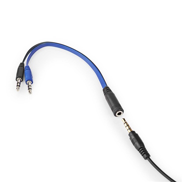 Nedis GCK51110BKUS gamer 5 az 1-ben készlet, Angol Billentyűzet, Headset, Egér, Egérpad és adapter kábel, QWERTY (GCK51110BKUS)