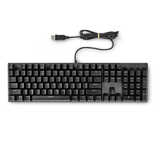 Nedis GKBDM110BKUS gamer billentyűzet, USB,Mechanikus gombok | LED | QWERTY | Amerikai kiosztás (GKBDM110BKUS)