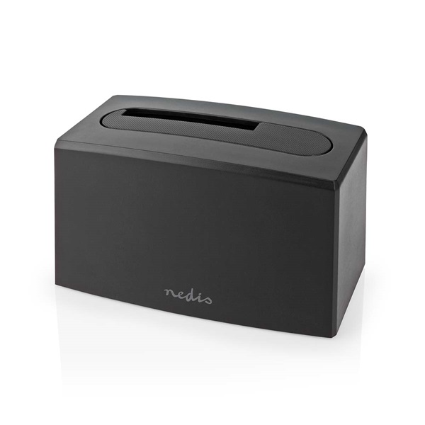 Nedis HDDUSB3210BK HDD / SSD dokkoló, USB 3.2 Gen1, USB Type-A, 2 fiókos,  2,5 / 3,5", USB 3.2 Gen1 (HDDUSB3210BK)