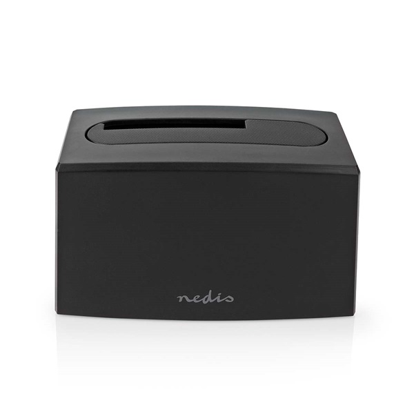Nedis HDDUSB3210BK HDD / SSD dokkoló, USB 3.2 Gen1, USB Type-A, 2 fiókos,  2,5 / 3,5", USB 3.2 Gen1 (HDDUSB3210BK)