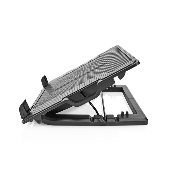 Nedis NBCR200BK notebook hűtő, 14 - 18", 2 X 140mm ventilátor, LED, 1200 rpm (NBCR200BK)