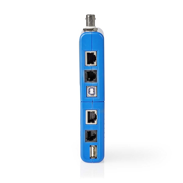 Nedis NWCTM100BU LAN kábel teszter RJ45, RJ11, BNC és USB AB (NWCTM100BU)