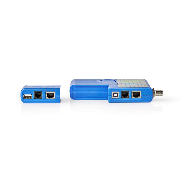 Nedis NWCTM100BU LAN kábel teszter RJ45, RJ11, BNC és USB AB (NWCTM100BU)