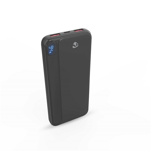 Nedis PBKPD20W125BK powerbank, hordozható külső akkumulátor, power bank 10 000mAh, 1,5 / 1,67 / 2,0 / 2,22 / 3,0 A (PBKPD20W125BK)