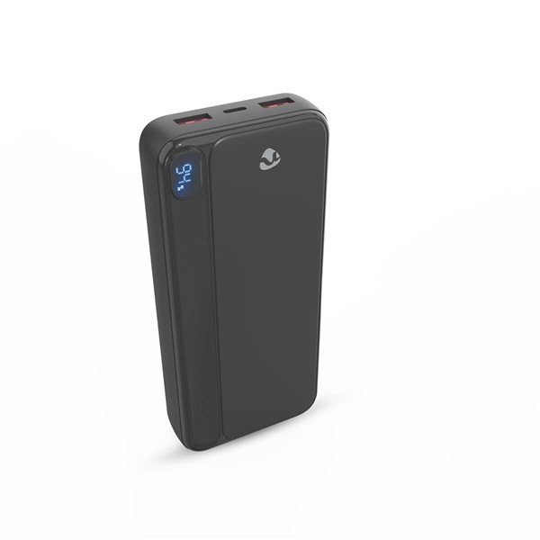 Nedis PBKPD20W225BK powerbank hordozható külső akkumulátor, power bank 20 000mAh, 1,5 / 1,67 / 2,0 / 2,22 / 3,0 A (PBKPD20W225BK)
