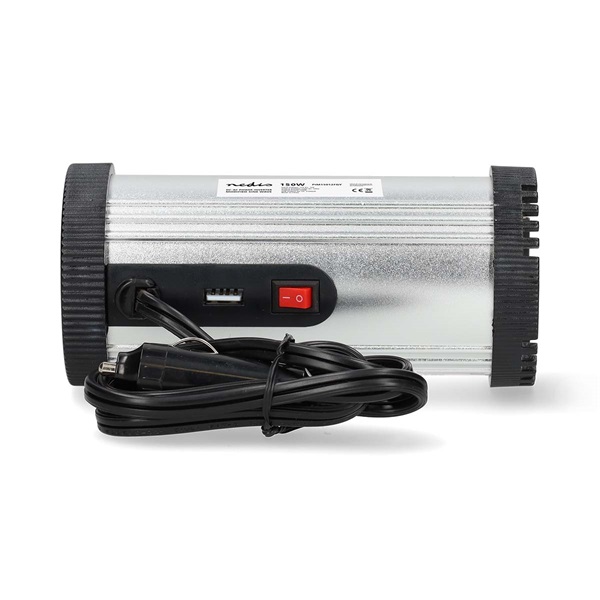 Nedis PIM15012FGY 12V DC - 230V AC inverter, 150W, csatlakozás: szivargyújtós (PIM15012FGY)