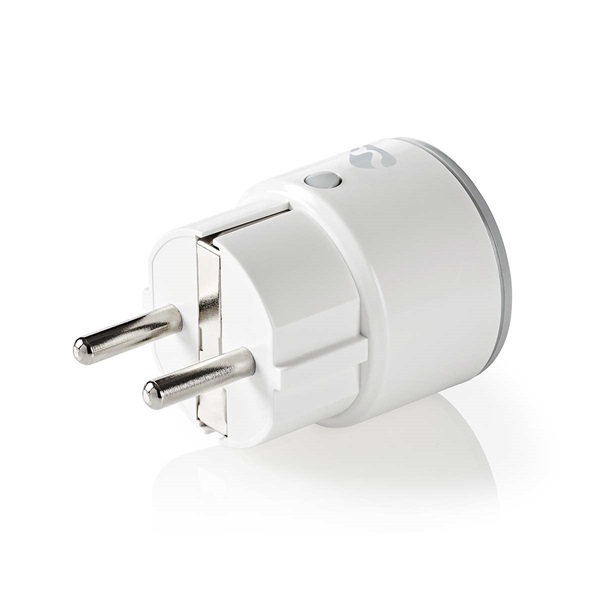 Nedis okos konnektor WIFIP110FWT, Wi-Fi | IP21 | Teljesítménymérő | 2500 W | Dugó földelt érintkezővel (WIFIP110FWT)