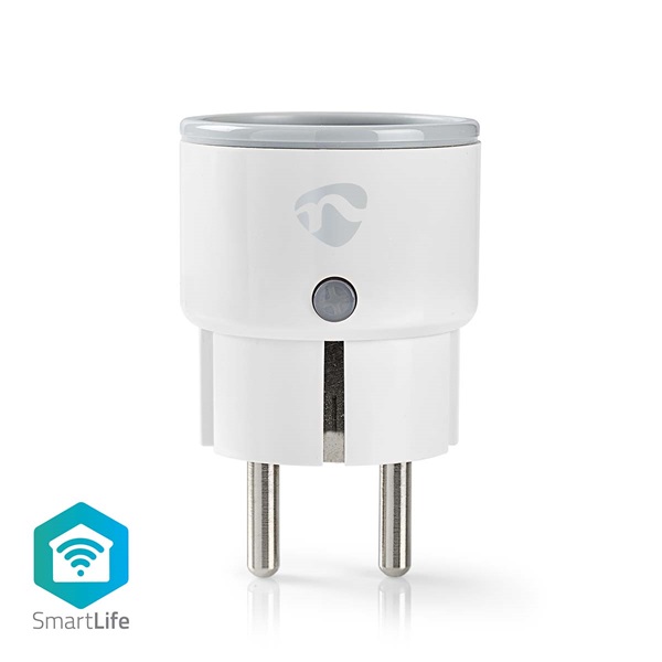 Nedis okos konnektor WIFIP110FWT, Wi-Fi | IP21 | Teljesítménymérő | 2500 W | Dugó földelt érintkezővel (WIFIP110FWT)
