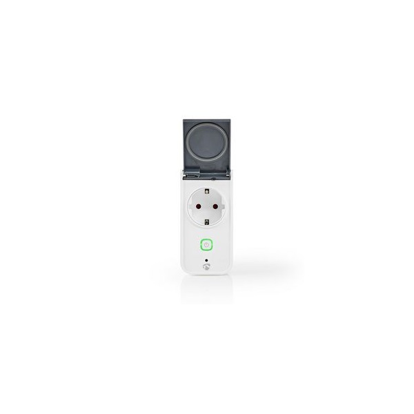 Nedis okos konnektor WIFIPO120FWT, Wi-Fi | IP44 | Teljesítménymérő | 3680 W | Dugó földelt érintkezővel (WIFIPO120FWT)