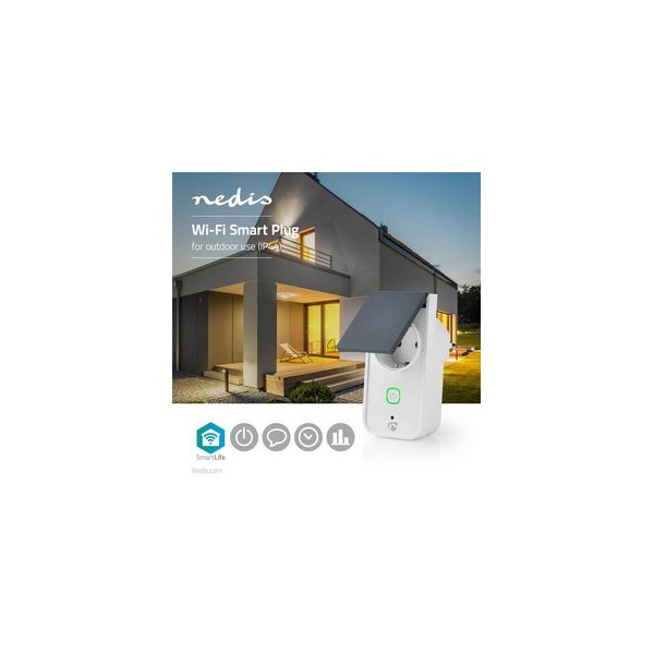 Nedis okos konnektor WIFIPO120FWT, Wi-Fi | IP44 | Teljesítménymérő | 3680 W | Dugó földelt érintkezővel (WIFIPO120FWT)