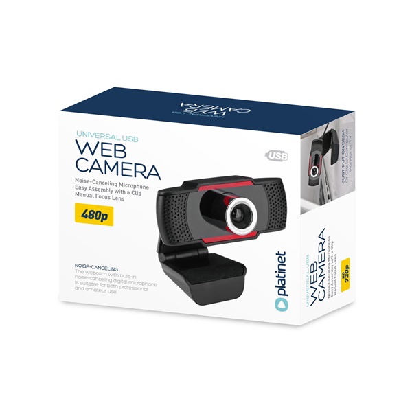 OMEGA webkamera, PCWC480, 480p, beépített mikrofon zajszűrővel (PCWC480)