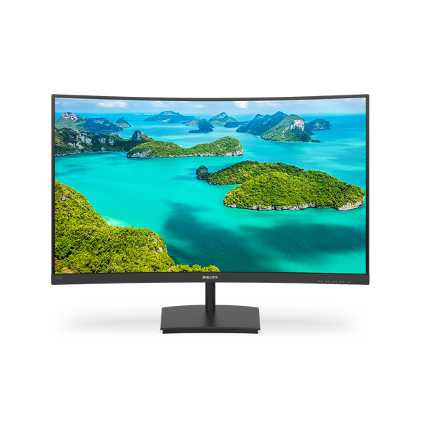 PHILIPS Ívelt VA monitor 27" 271E1SCA, 1920x1080, 16:9, 250cd/m2, 4ms, VGA/HDMI, hangszóró (271E1SCA/00)