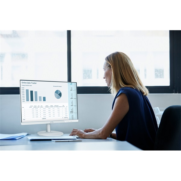 PHILIPS IPS monitor 27" 271V8AW, 1920x1080, 16:9, 250cd/m2, 4ms, HDMI/VGA, hangszóró, fehér (271V8AW/00)