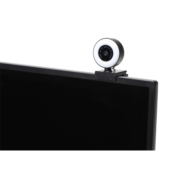 PLATINET webkamera, PCWC2KAF, 2K felbontás, autofókusz, beépített mikrofon zajszűrővel, LED videofény VLOG-hoz, streamer (PCWC2KAF)