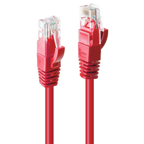 Patch cord UTP Cat6 kábel RJ45 2m red