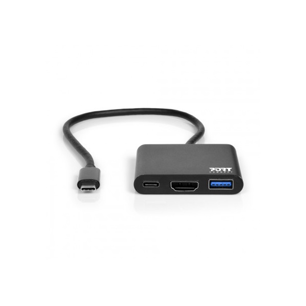 PORT DESIGNS dokkoló, USB-C MINI DOCKING STATION WITH HDMI (900140)