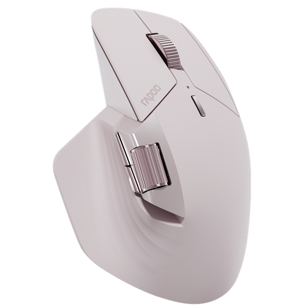 RAPOO 00226041, RAPOO MULTIMODE "MT760M" BLUETOOTH + 2,4GHZ OPTIKAI EGÉR, PINK (00226041)